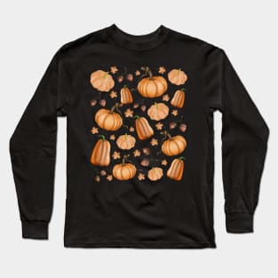 Pumpkin Pattern Long Sleeve T-Shirt